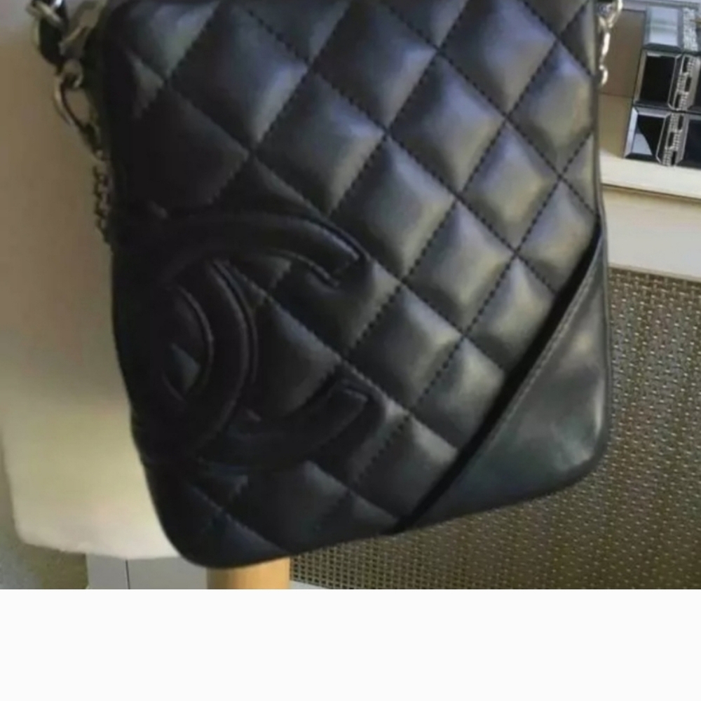 Chanel Black Quilted Cambon Crossbody Bag